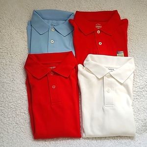 Boy's bundle of polo Shirts, short & Long sleeves, size M 8
